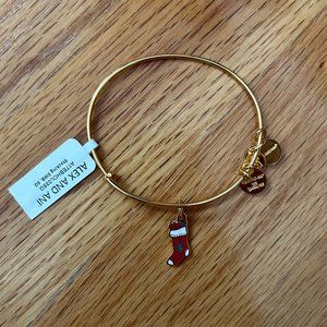 Alex and Ani Stocking Charm Bangle